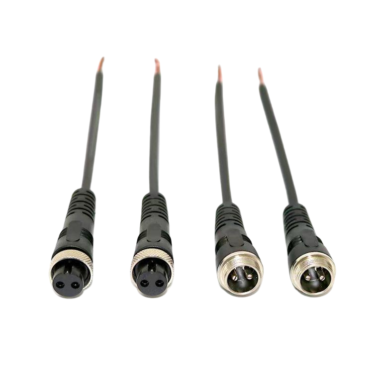 M16 connector male and female waterproof aviation tail cable, 2-7 cores, audio and video tail cable- 20CM
