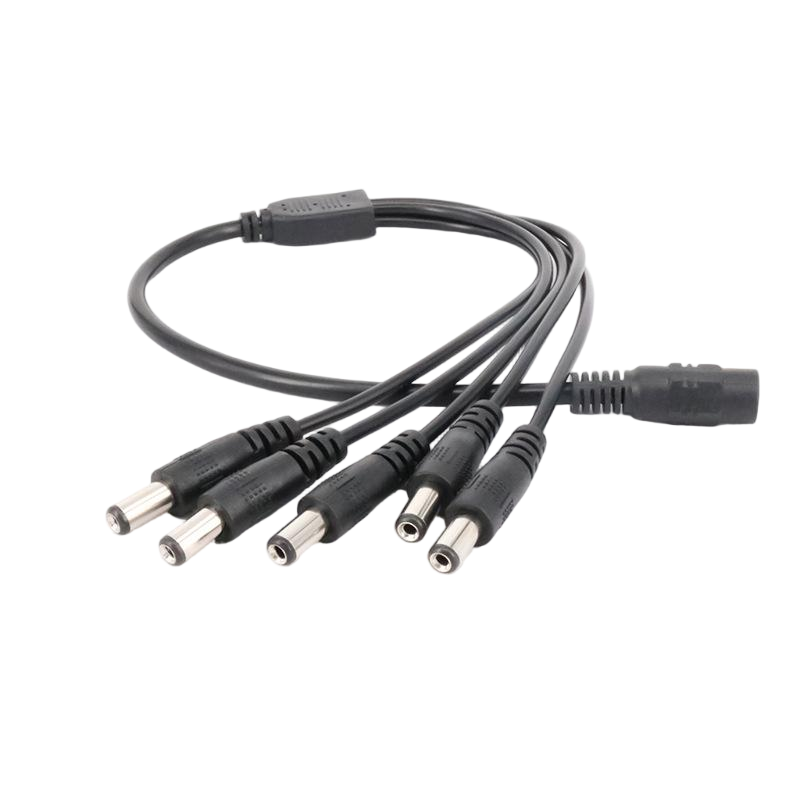 1 to 5 Way DC Power Splitter Cable