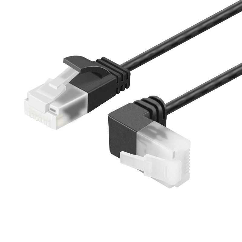 Slim Cat 6A (Right Angle) UTP Ethernet Patch Cable